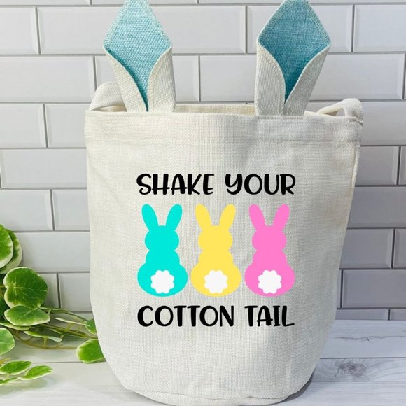 Custom Easter Basket, Personalized Easter Basket, Easter bag, Easter Basket with - Picture 1 of 2
